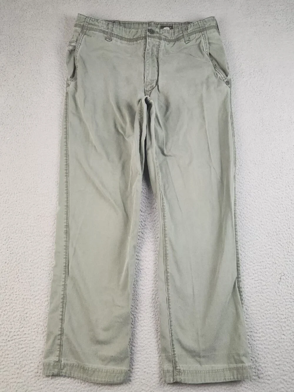 Timberland Pants Mens 34x30 Green Y2K Straight Leg Canvas Cotton Durable Outdoor